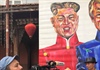 Người dân hào hứng với tranh “khủng” vẽ Tổng thống Trump, Chủ tịch Kim