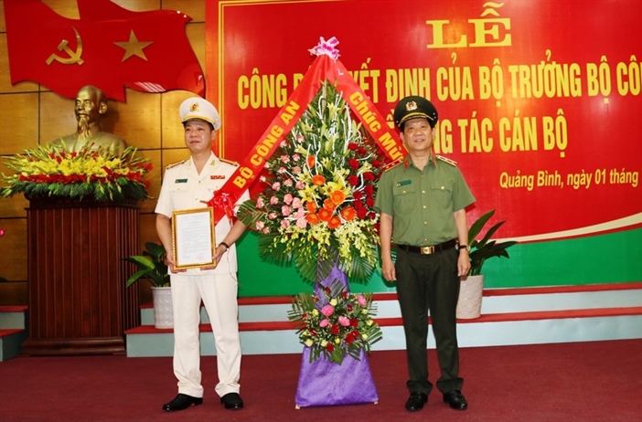 Đại tá Trần Hải Quân được bổ nhiệm làm Giám đốc Công an tỉnh  Quảng Bình