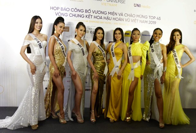 45 người đẹp “đọ sắc” tại bán kết cuộc thi Hoa hậu Hoàn vũ Việt Nam 2019