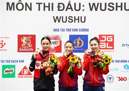 Đoàn thể thao Việt Nam “tăng tốc” trên bảng xếp hạng huy hương