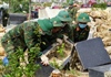 Gần 1.000 cán bộ, chiến sĩ nỗ lực khắc phục sạt lở tại Nghĩa trang Hòa Sơn