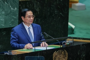 Thủ tướng Phạm Minh Chính phát biểu tại Phiên thảo luận chung cấp cao Đại hội đồng Liên Hợp Quốc
