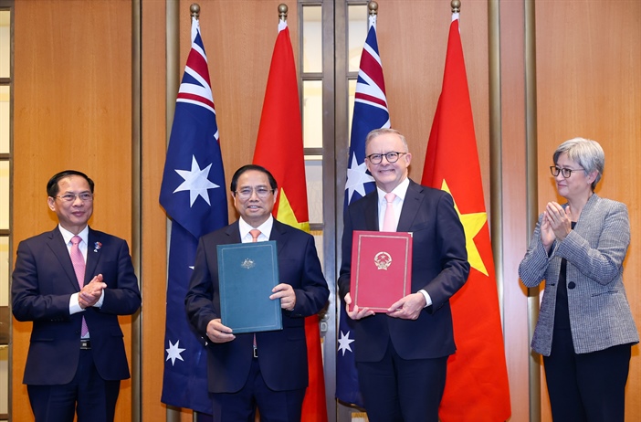 Mở ra dấu mốc quan quan trọng trong quan hệ giữa Việt Nam và Australia,...