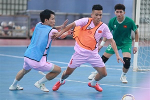 Tuyển Futsal Việt Nam sẵn sàng cho giải quốc tế TP.HCM